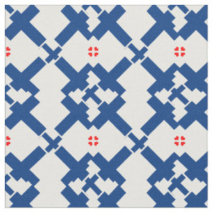 Tela Bandera finlandesa y moda finlandesa trendy Fabric