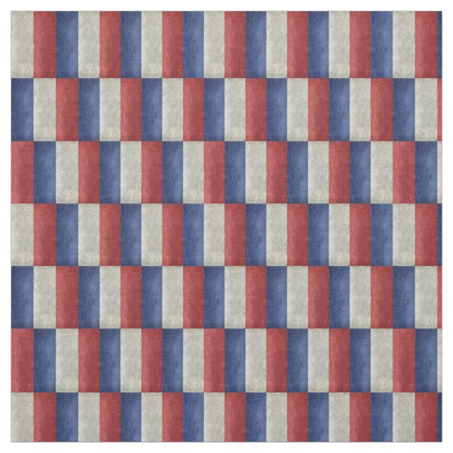 Tela Bandera francesa con una torsión (Retal)