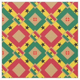 Tela Bandera ghanesa y moda trendy de Ghana