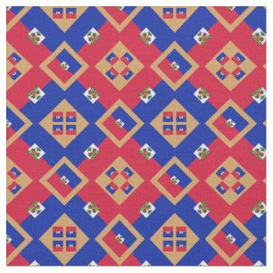 Tela Bandera haitiana y moda haitiana fabricada GLD