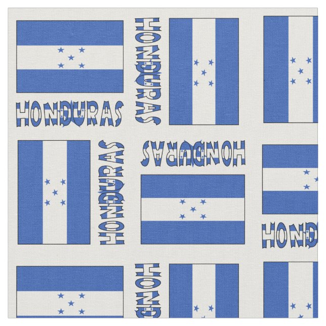Tela Bandera hondureña y Honduras (De cerca)