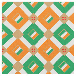 Tela Bandera irlandesa e Irlanda Moda de diseño