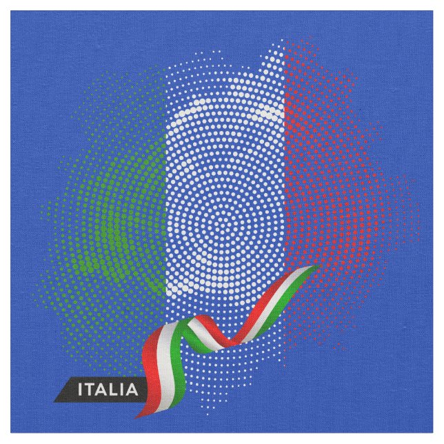 Tela bandera italiana (De cerca)