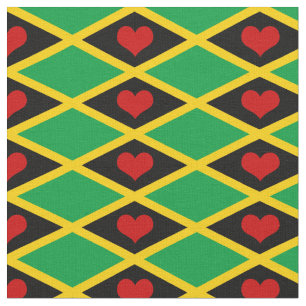 Tela Bandera jamaiquina Fabric & Heart Moda/reggae