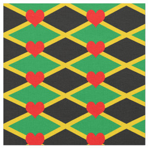 Tela Bandera jamaiquina Fabric & Heart Moda/reggae