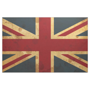 Tela Bandera manchada de Union Jack Reino Unido