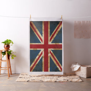 Tela Bandera manchada de Union Jack Reino Unido del