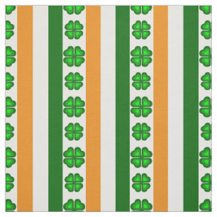 Tela Bandera/naranja de Irlanda, blanco y verde,