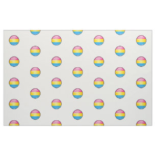 Tela Bandera Pansexual redonda brillante del orgullo