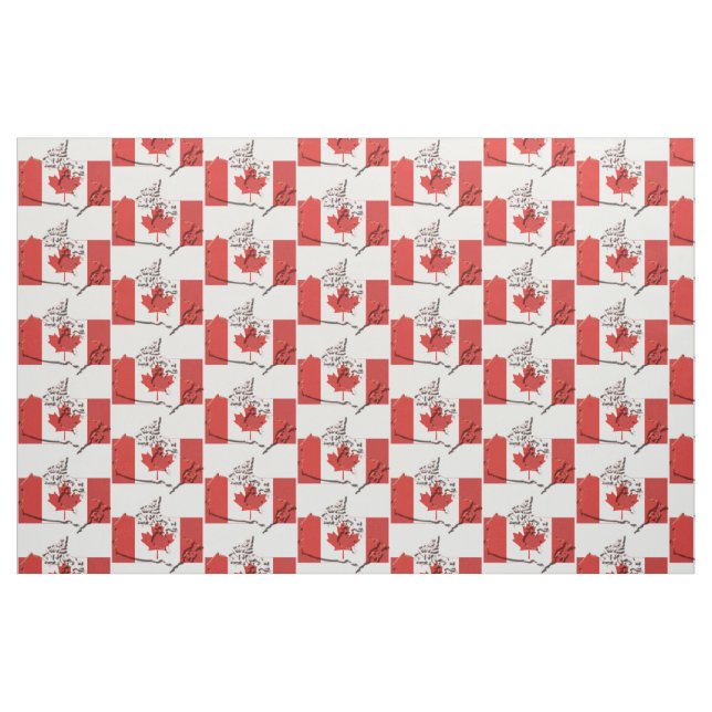 Tela Bandera Patriótica CANADÁ ("Cuarto gordo" (fat quarter))