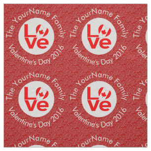 Tela Bandera Personalizada Canadian Red LOVE