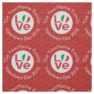 Tela Bandera Personalizada de Amor Rojo de Italia