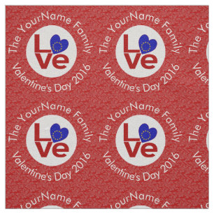 Tela Bandera personalizada del corazón ROJO del amor de
