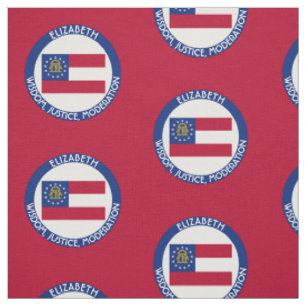Tela Bandera personalizada estado del melocotón de