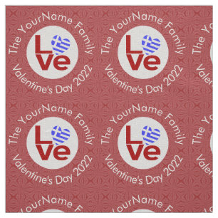 Tela Bandera Personalizada ROJO GRIEGO LOVE