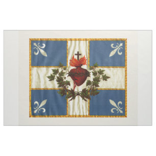 Tela Bandera Quebec antigua Carillón Sacré-Coeur