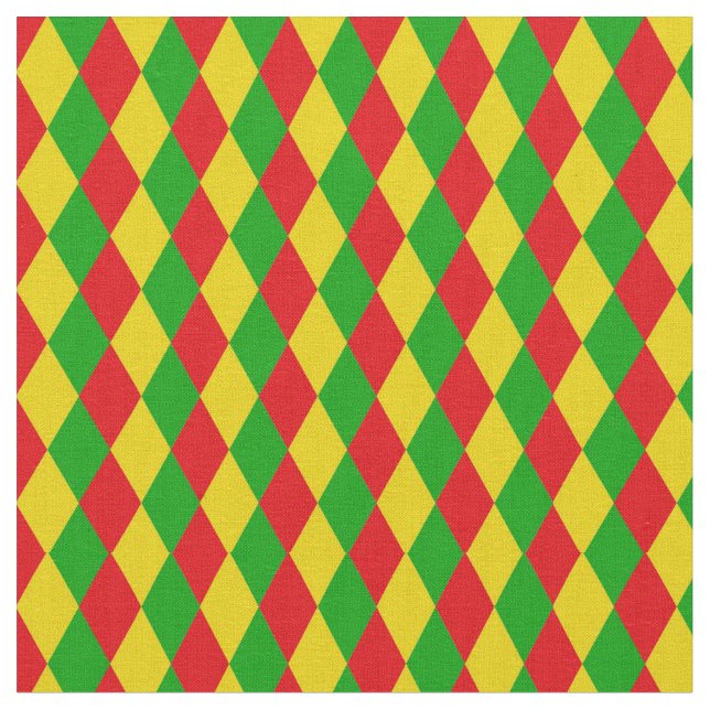 Tela Bandera rasta jamaiquina verde amarillo rojo con e (De cerca)