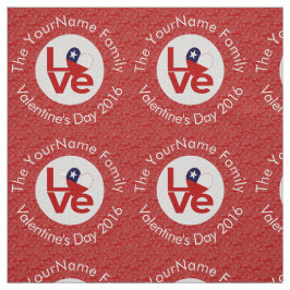Tela Bandera Roja de Chile Personalizada LOVE