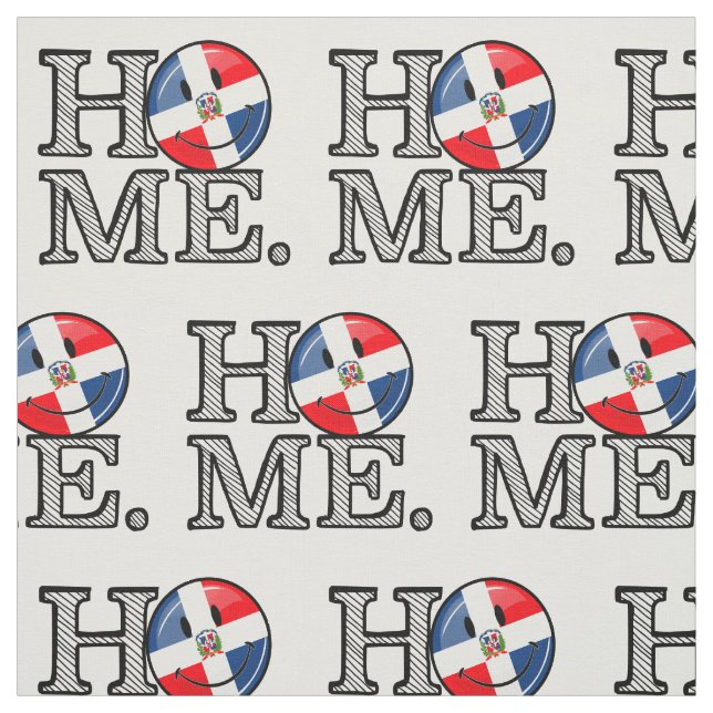 Tela Bandera sonriente de República Dominicana calentan (Retal)