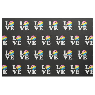 Tela Bandera sonriente del amor Pansexual