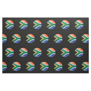 Tela Bandera surafricana redonda brillante