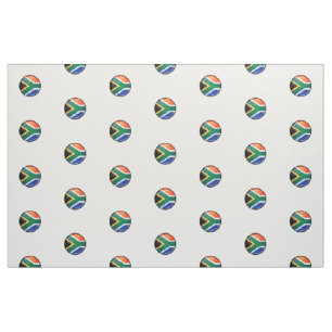 Tela Bandera surafricana redonda brillante