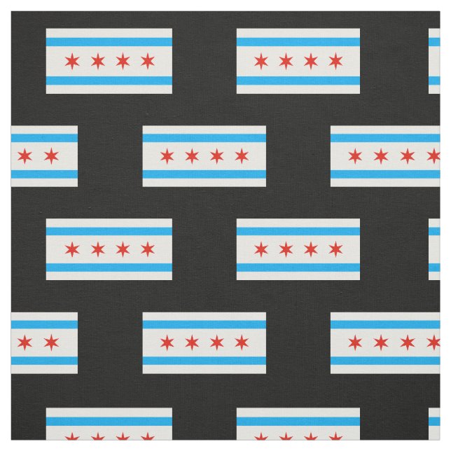 Tela Bandera tradicional de Chicago (Retal)