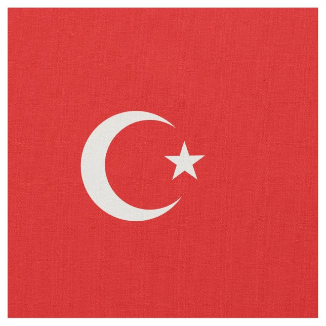 Tela Bandera turca (De cerca)