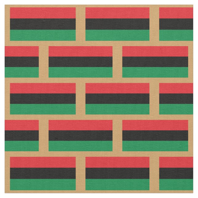 Tela Bandera Unia Fabric y Bandera Panafricana Moda/Oro (De cerca)