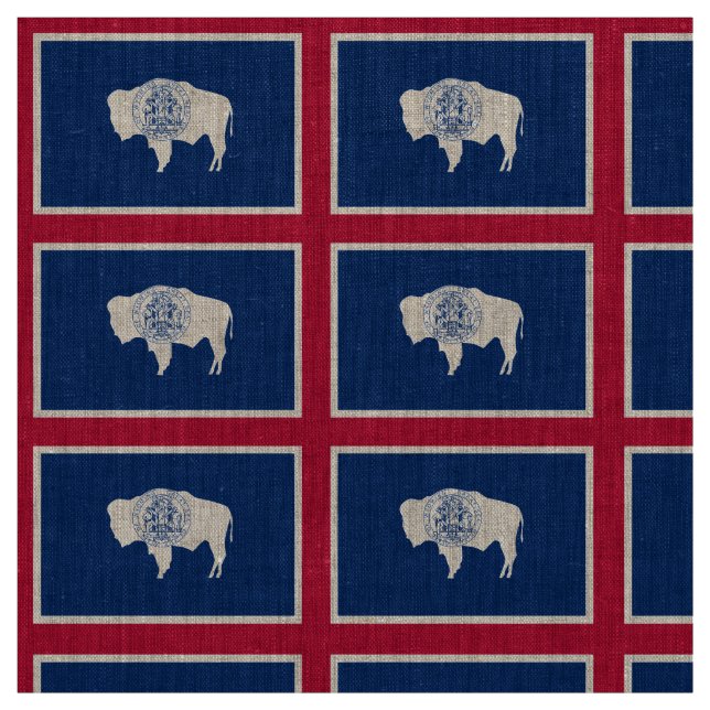 Tela Bandera Wyoming (Retal)