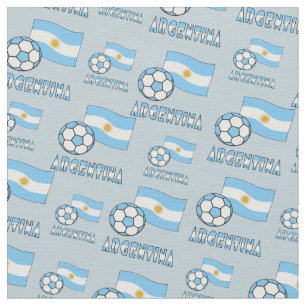 Tela Bandera y pelota de fútbol argentina