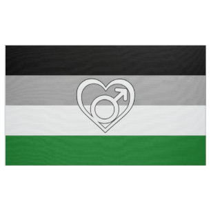 Tela Bandera y símbolo del orgullo andrófilo
