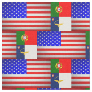 Tela Banderas de Estados Unidos de Portugal