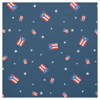 Tela Banderas y estrellas puertorriqueñas