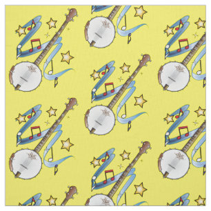 Tela Banjo con las notas y las estrellas
