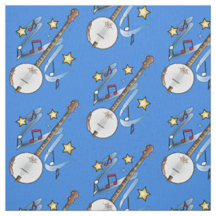 Tela Banjo con las notas y las estrellas