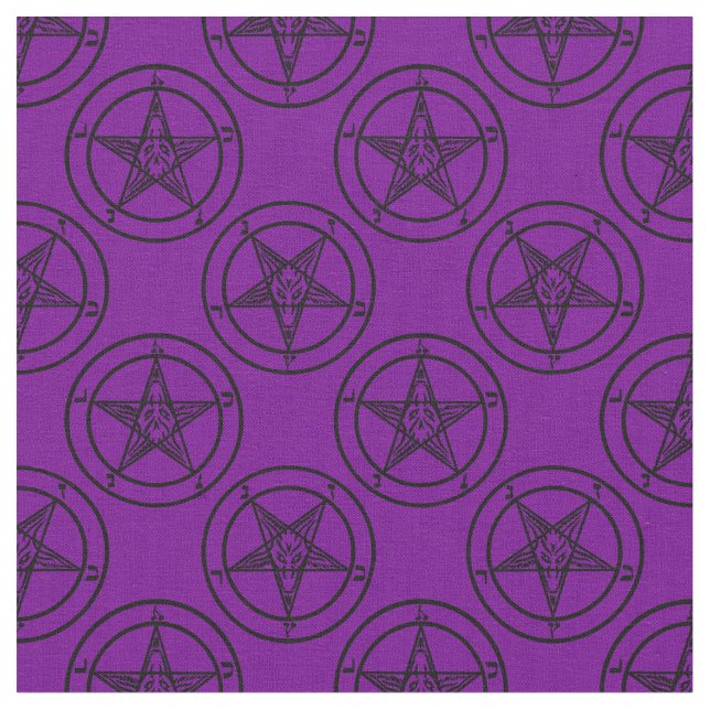 Tela baphomet pentagram halloween (De cerca)