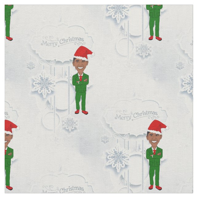 tela barack obama santa (De cerca)