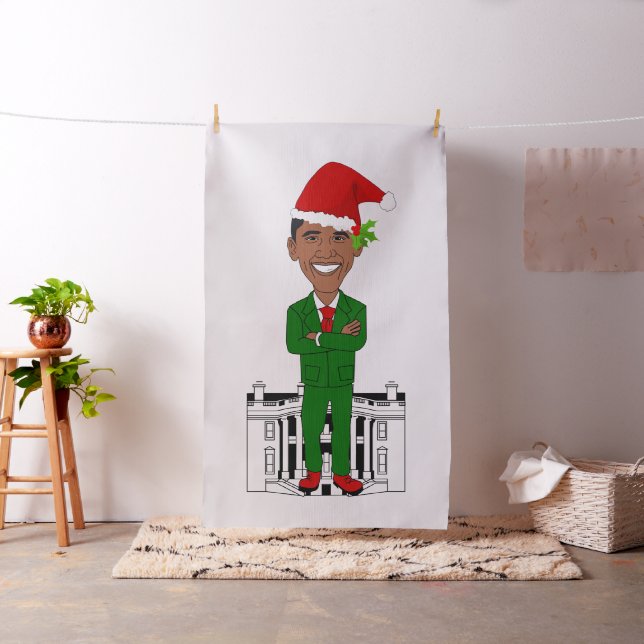 tela barack obama santa claus (In Situ)