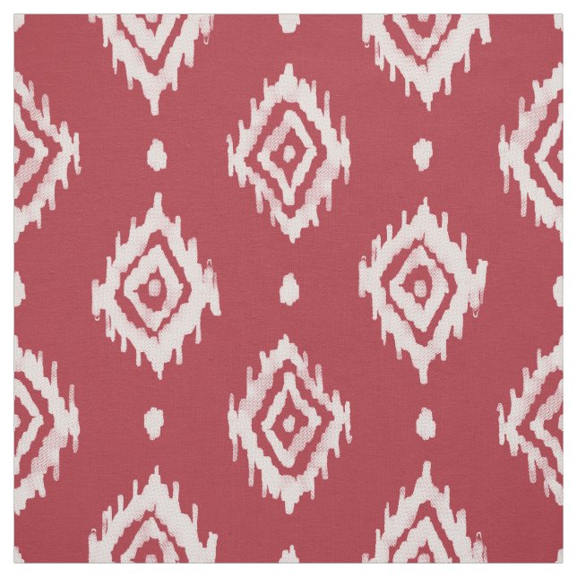 Tela BARBARRIO Boho Ikat Diamond Red (Retal)