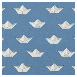 Tela Barcos de Origami en el modelo del agua