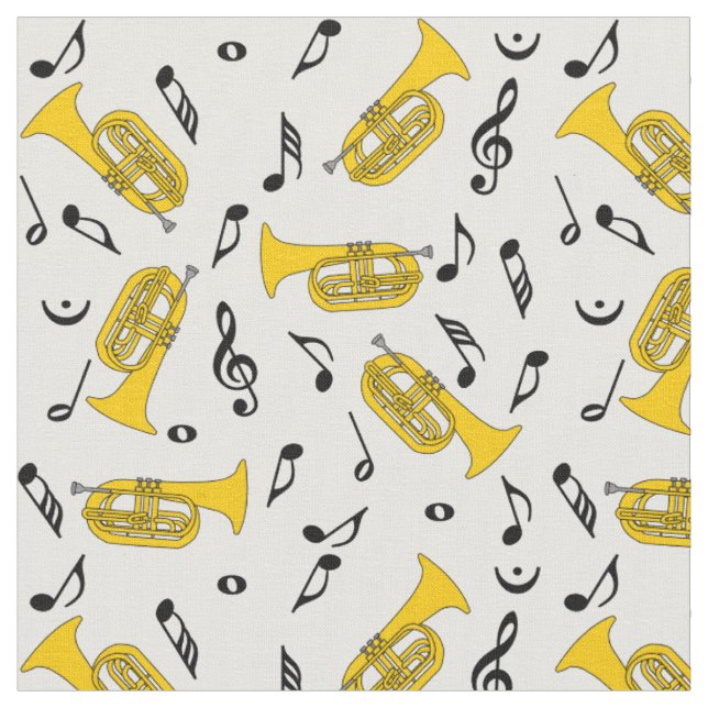 Tela Baritones Music Notes (De cerca)