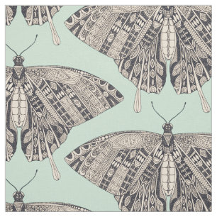 Tela basalto de menta de la mariposa de cola tragada