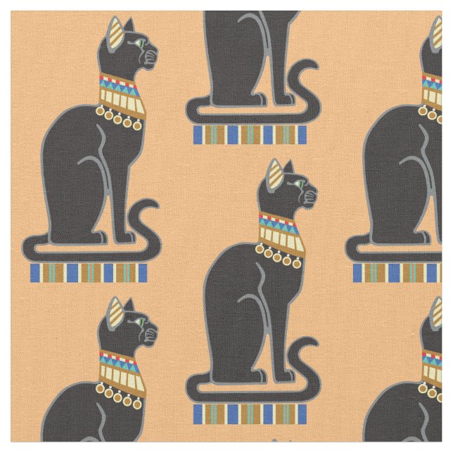 Tela Bastet o Bast. Aciente diosa egipcia (De cerca)