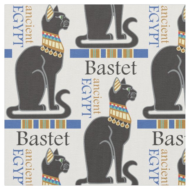 Tela Bastet o Bast. Aciente diosa egipcia (De cerca)
