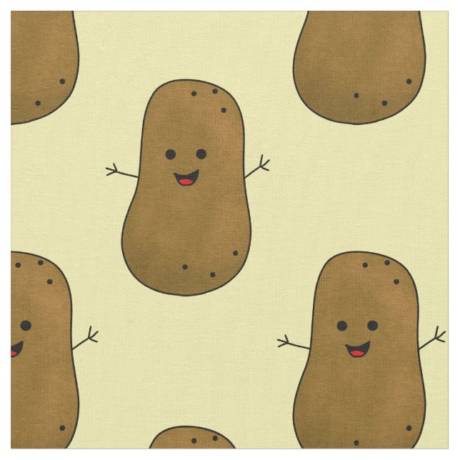 Tela Batata Dulce Feliz (De cerca)