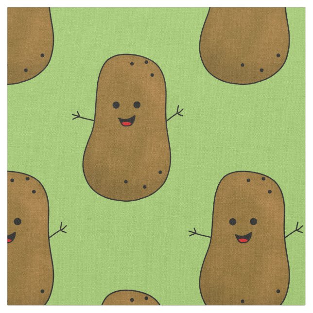 Tela Batata Dulce Feliz (De cerca)
