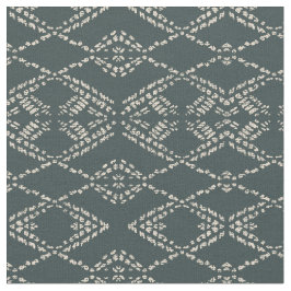 Tela Batik boho negro ikat geométrico monocromo
