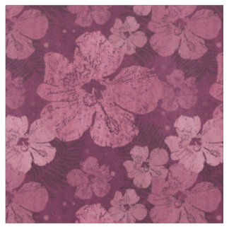 Tela Batik rosado de las flores del hibisco