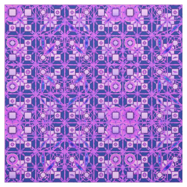 Tela Batik tribal - tonos morados (Retal)